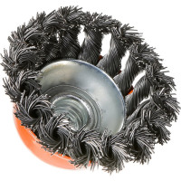 Щетка чашечная, витая стальная проволока (65 мм; М14х2 мм) Sturm 5240201