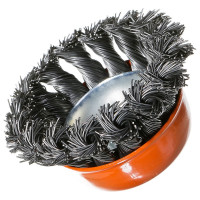 Щетка чашечная, витая стальная проволока (65 мм; М14х2 мм) Sturm 5240201