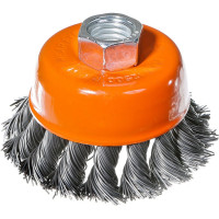 Щетка чашечная, витая стальная проволока (65 мм; М14х2 мм) Sturm 5240201