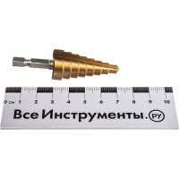 Сверло по металлу ступенчатое 6-20 мм для отверстий 6,8,10,12,14,16,18,20 мм РемоКолор 35-5-020