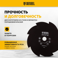 Диск для триммера, 8 лезвий DENZEL 96328