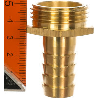 Штуцер для шланга 3/4" с наружной резьбой 1" DENZEL 97272