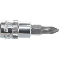 Насадка торцевая 1/4"DR с вставкой-битой PZ1 Ombra 114601