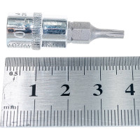 Насадка торцевая 1/4"DR с вставкой-битой T10 Ombra 114310