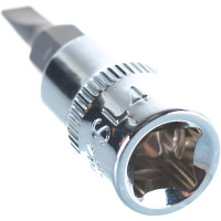 Насадка торцевая 1/4"DR с вставкой-битой SL4 Ombra 114504