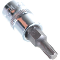 Насадка торцевая 1/4"DR с вставкой-битой T25 Ombra 114325