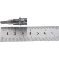 Насадка торцевая 1/4"DR с вставкой-битой T25 Ombra 114325