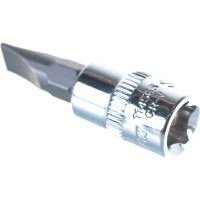 Насадка торцевая 1/4"DR с вставкой-битой SL6.5 Ombra 114565
