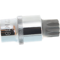 Насадка торцевая 1/2"DR с вставкой-битой SPLINE, M18 Ombra 120718