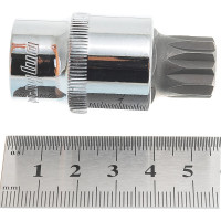 Насадка торцевая 1/2"DR с вставкой-битой SPLINE, M18 Ombra 120718