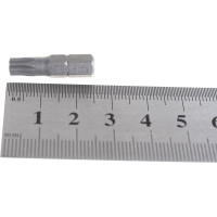 Вставка-бита 1/4"DR T-TORX, T30H, 25 мм Ombra 514830