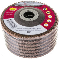 Диск шлифовальный лепестковый торцевой AFD115P100 (115х22.2 мм; Р100; 1 шт.) Thorvik 52383