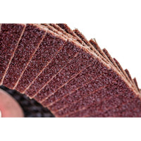 Диск шлифовальный лепестковый торцевой AFD115P100 (115х22.2 мм; Р100; 1 шт.) Thorvik 52383