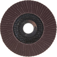 Круг лепестковый шлифовальный торцевой (тип КЛТ1, KK19XW, электрокорунд нормальный, P80, 125x22 мм) БАЗ 36563-125-80