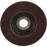 Круг лепестковый шлифовальный торцевой (тип КЛТ1, KK19XW, электрокорунд нормальный, P80, 125x22 мм) БАЗ 36563-125-80