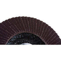 Круг лепестковый шлифовальный торцевой (тип КЛТ1, KK19XW, электрокорунд нормальный, P80, 125x22 мм) БАЗ 36563-125-80