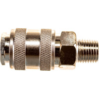 Быстроразъем пневматический Эврика с клапаном с наружной резьбой 1/4 ER-SE1-2SM 935775