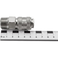 Быстроразъем пневматический Эврика с клапаном с наружной резьбой 1/2 ER-SE1-4SM 935762