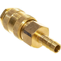 Быстроразъем пневматический Эврика с клапаном елочка 8мм латунь ER-BSE1-3SH 935727