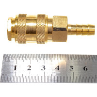 Быстроразъем пневматический Эврика с клапаном елочка 8мм латунь ER-BSE1-3SH 935727