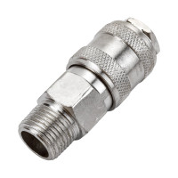 Быстроразъем пневматический Эврика с клапаном с наружной резьбой 3/8 ER-SE1-3SM 935790