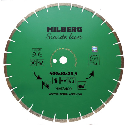 Диск алмазный отрезной Hilberg 400x25.4 Laser Granite HMG400