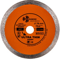 Диск алмазный отрезной TRIO-DIAMOND сплошной ультратонкий 76x10 Ultra Thin Expert UTE500