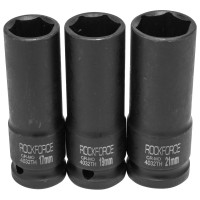 Набор 6-гранных ударных тонкостенных головок Rockforce 1/2", 3 штуки RF-4032TH(5294)