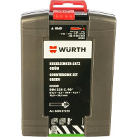 Набор зенкеров HSCO (90°, 6,3-20,5 мм) WURTH 069401901 060 1