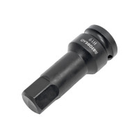 Набор головок ударных 1/2" HEX 5-19 мм, 8 шт., L-78 мм, на планке АвтоDело 39098 15960