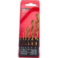 Набор сверл по металлу 6 шт., HSS-TIN, 2-8 мм REDVERG 6627077