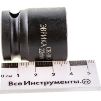Головка торцевая Эврика 22мм 1/2 6-гранная ударная L=40мм ER-95715 940379