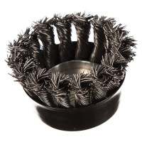 Кордщетка чашеобразная стальная витая для УШМ 60 мм, в блистере ROCKFORCE RF-BWC125(29077)