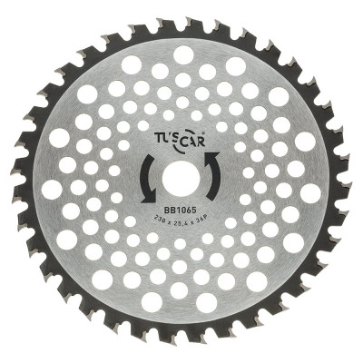Нож для мотокосы BB1065, Professional, 230x25,4x36T, Sickle TUSCAR 1031065111-36-2