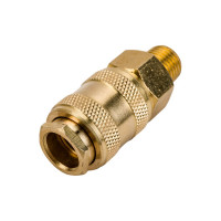 Быстроразъем пневматический Эврика с клапаном с наружной резьбой 1/4 ER-BSE1-2SM 935774