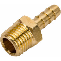 Штуцер пневматический наруж. резьба 1/4- елочка 6мм Эврика ER-MH04/04 935779