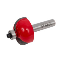 Фреза кромочная калевочная (28.5х12.7 мм; R 7.9 мм; хвостовик 8 мм) АТАКА 38191