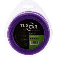Леска для триммера Spiral, Professional, 2.4 мм, 12 м TUSCAR 10131524-12-1