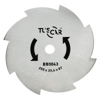 Нож для мотокосы BB0043, Standart, 255x25,4x8T, Grass TUSCAR 1030043212-8-2