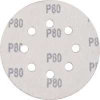 Круг шлифовальный (5 шт; 125 мм; 8 отверстий; P80; липучка) Sturm 9010-1258-080