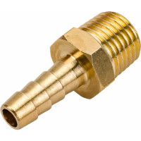 Штуцер пневматический наруж. резьба 1/4- елочка 6мм Эврика ER-MH04/04 935779