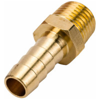 Штуцер пневматический наруж. резьба 1/4- елочка 8мм Эврика ER-MH04/05 935780