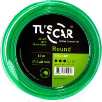 Леска для триммера Round, Standart, 2.4 мм, 12 м TUSCAR 10111324-12-1