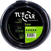 Леска для триммера Saw, Professional, 3.0 мм, 22 м TUSCAR 10181530-22-1
