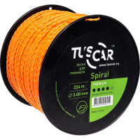 Леска для триммера Spiral, Premium, 3.0 мм, 224 м TUSCAR 10131430-224-4
