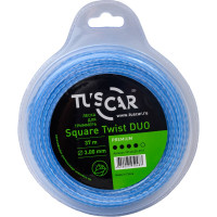 Леска для триммера Square Twist DUO, Premium, 3.0 мм, 37 м TUSCAR 10142430-37-1