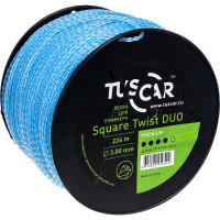 Леска для триммера Square Twist DUO, Premium, 3.0 мм, 224 м TUSCAR 10142430-224-4