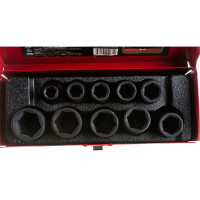 Набор головок 6-гранных ударных (10 пр, 1/2", 10-24 мм) Rockforce RF-4101-5MPB(28575)