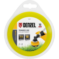 Леска для триммера квадрат 3 мм х 15 м блистер FLEX CORD DENZEL 96117