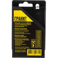 Набор сверл по металлу HSS-Co из 13 штук пластиковая упаковка ГРАНИТ 165201